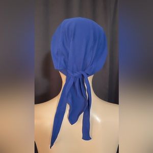Do Rag. Blue.  Never worn. Soft and shiny. Polyester.